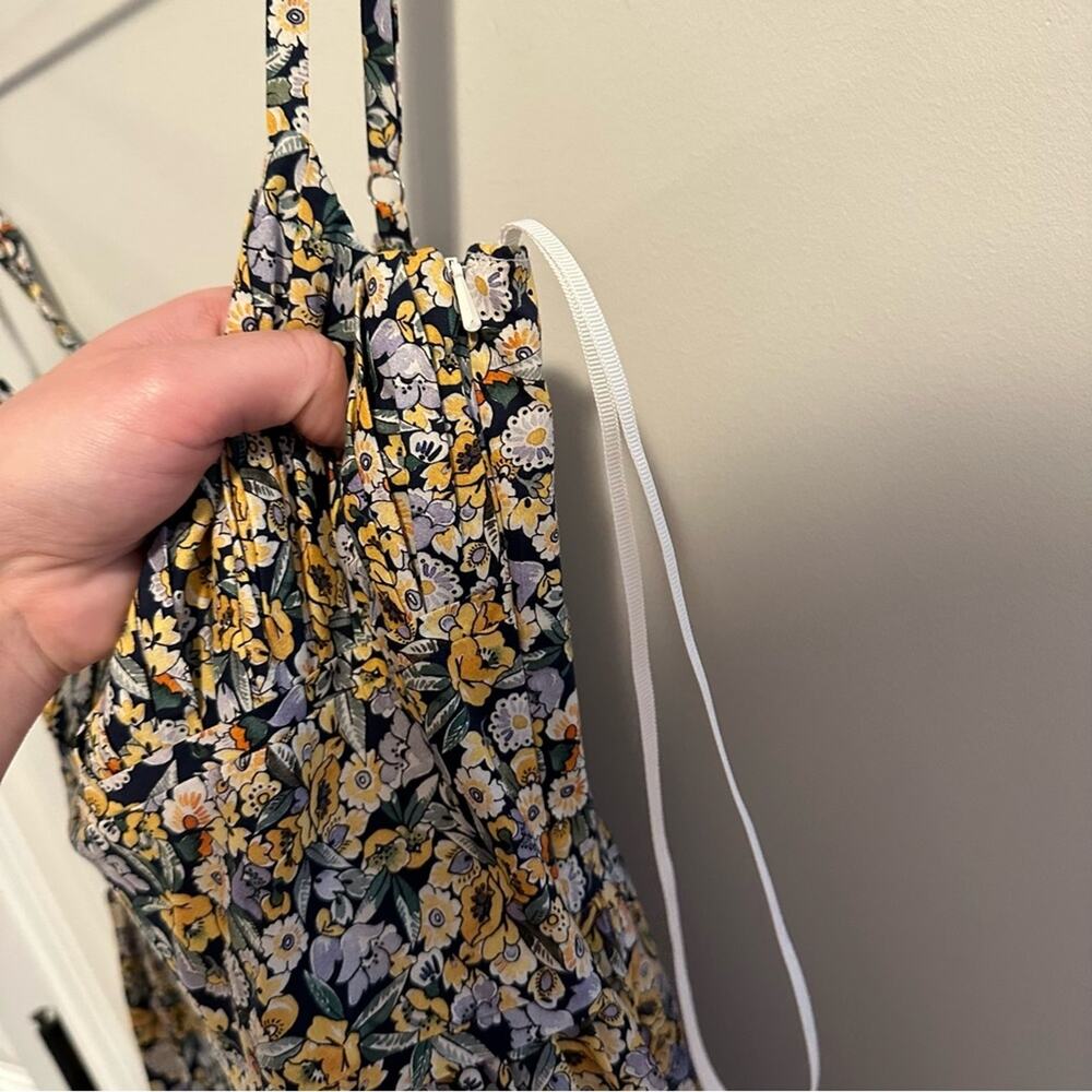 Fame and Partners Blue Yellow Floral Cotton Maxi Dress 2 - Picture 14 of 14